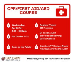 CPR class advertisement